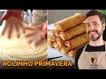 Rolinho primavera  receita vegana de massa para harumaki ou egg roll