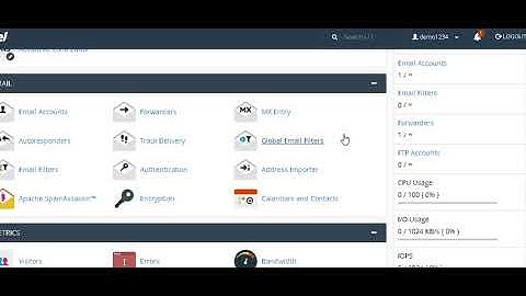 How do I View Resource Usage such as disk space, bandwidth in my cpanel ?