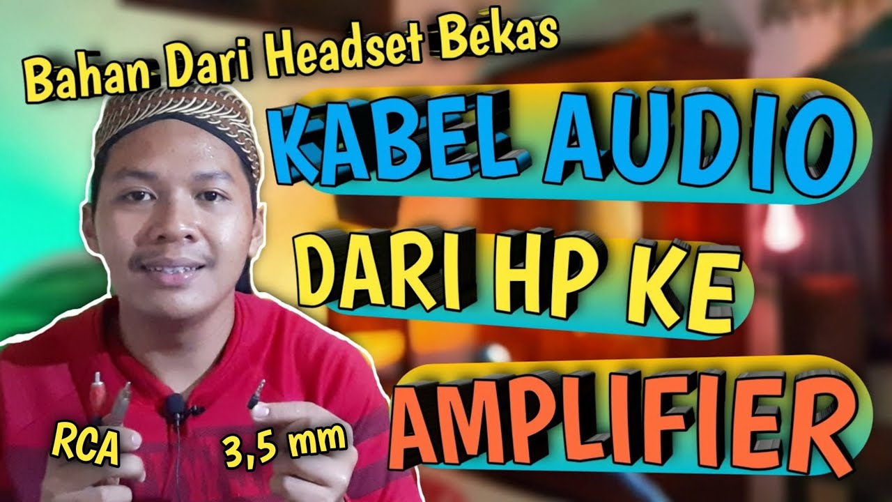 How To Make Cable Audio Stereo For Hp To Amplifier 