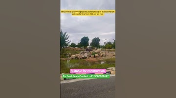 HMDA plots for sale at maheshwaram #realestate #thukkuguda #plot #plotforsale #villaplots #openplots