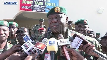WATCH: COAS Oluyede Visits Zamfara, Insists Bandit Kingpin Still On The Run