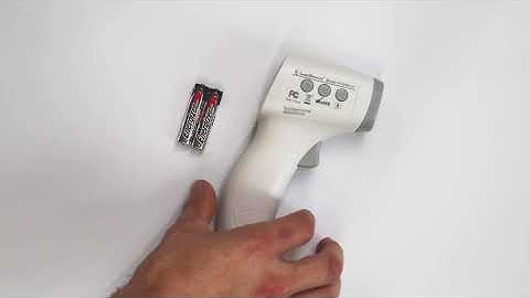 How to: Insert Batteries | non-contact infrared baby thermometer