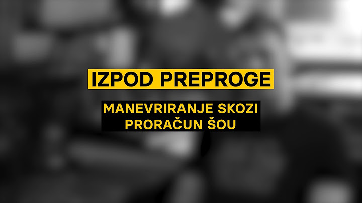 Izpod preproge: Manevriranje skozi proračun ŠOU
