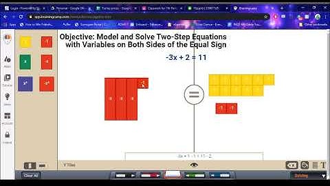 Modelling and Solve Two-Step Equations Using Algebra Tiles 2
