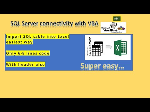 VBA to SQL