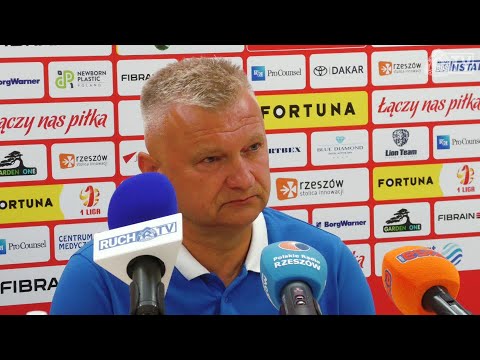 Konferencja prasowa po meczu Stal Rzeszów 2-3 Ruch Chorzów (08.08.2022)