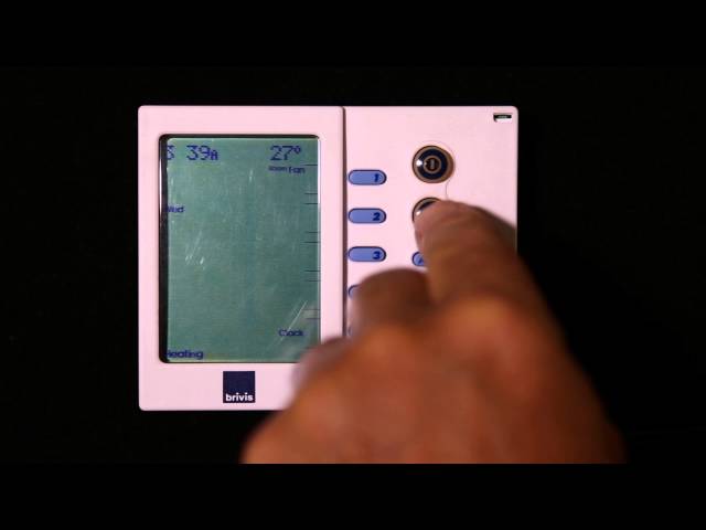 How to reset your Brivis NC-3 u0026 NC-6 wall controller - YouTube