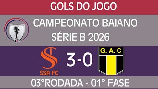 SSA FC 3X0 GRAPIÚNA, CAMPEONATO BAIANO SÉRIE B 2026