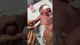 Checking RBS test to little baby #miraclebaby #premature #littlebaby #cutebaby #babyshorts #little