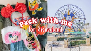 pack with me for DISNEYLAND ❤✨
