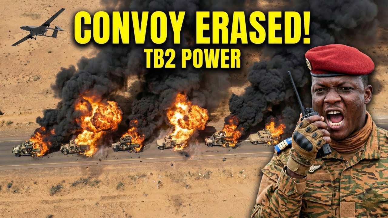 Смерть с небес! Траоре использует дроны TB2 для уничтожения конвоя (симуляция)