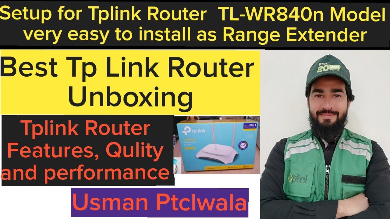 setup your wifi router as ranger extender as range extender Repeter TP LINk WR840N router unboxing