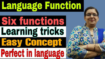 Language functions | Functions of language | Six common functions of language | English language