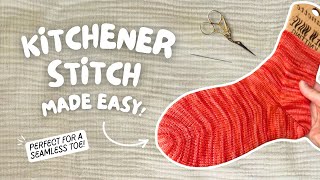 Kitchener Stitch Knitting Tutorial | Cuff-Down Socks | Seamless Toe Technique