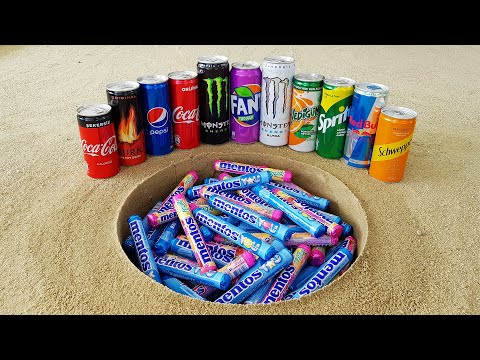 Coca Cola, Fanta, Monster, Pepsi, Schweppes, Burn, Yedigün, Sprite and Mentos Underground