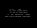 MIGUEL FT. J.COLE - ALL I WANT IS YOU **(LYRICS)**