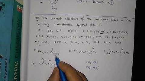 CSIR NET question solving related to NMR spectroscopy