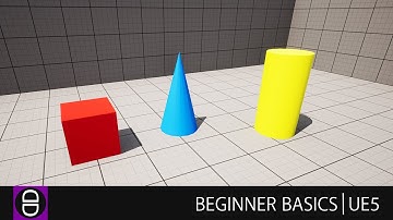 How to create a basic colour and apply to a static mesh square shape ┃Unreal Engine 5