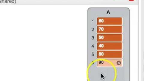 Scratch - Insert and delete items of a list