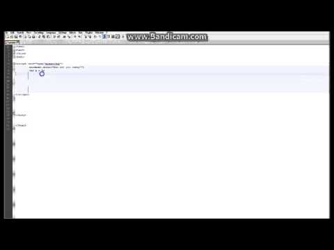 JavaScript Tutorial for Beginners Part 1 (Variables and Webpage Writing)