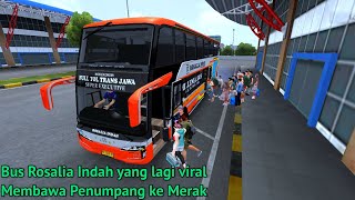LINE PERDANA Bus Rosalia Indah Skylander Double Decker Membawa Penumpang ke Pelabuhan Merak! screenshot 2