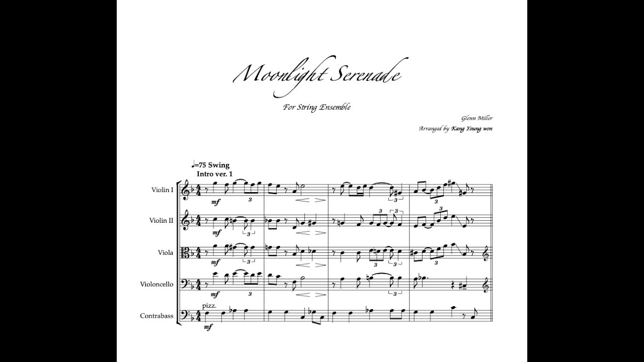 Moonlight Serenade for String Quintet