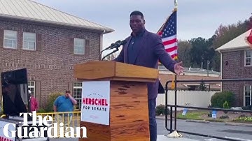 Republican Herschel Walker says in rambling speech he wants to be 
