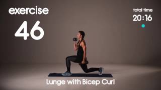 Full Body Weighted Strength Building HIIT Workout - Level 2 - 60s\/30s