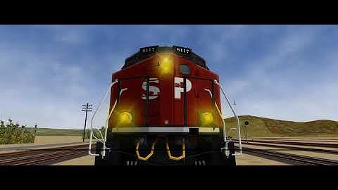 Open Rails Flashing ditchlights test. [Open Rails]