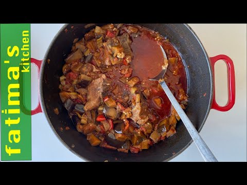 Traditional Meftune Recipe/Lamb Eggplant Stew