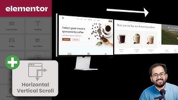 Horizontale en verticale scrollende website - Elementor GSAP