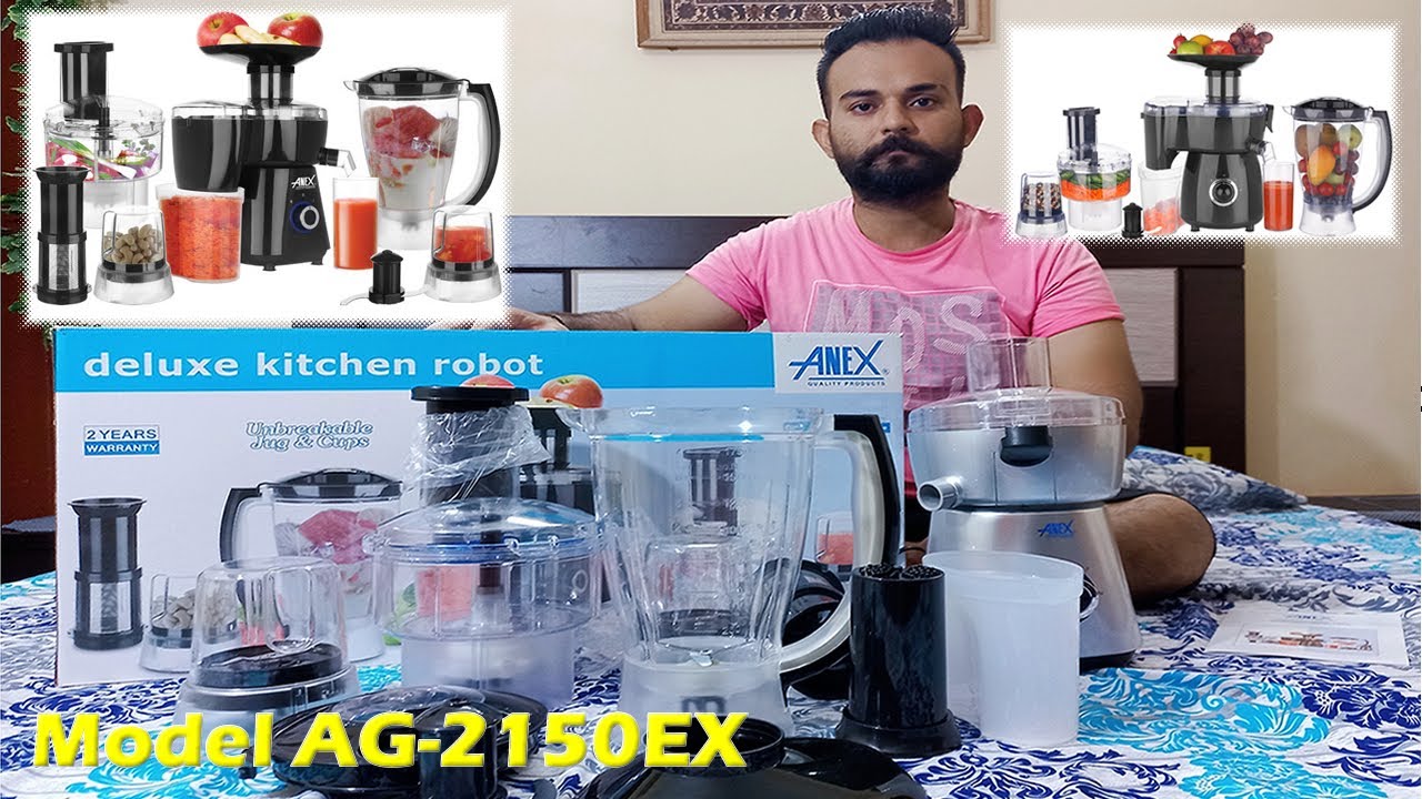 Anex Deluxe Kitchen Robot UnBoxing & Review Model AG2150EX