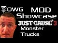 Just Cause 3 Mod Showcase - Monster Truck Nuke Rampage