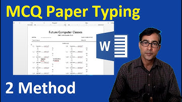 How to create Multiple choice question paper(MCQ) in Ms word | How To Create Exam Paper In Ms Word