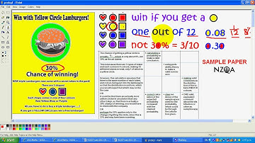 11MAT NCEA chance data Q1