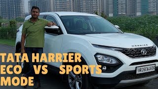 Tata Harrier || Mileage Test Eco vs Sports Mode in Hindi