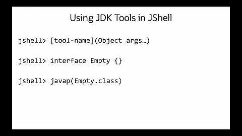 Accessing JDK Tools in JShell