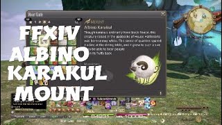 FFXIV ALBINO KARAKUL MOUNT