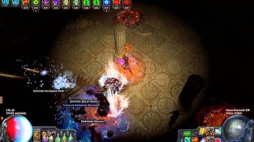 path of exile residence 74 map boss (cri dual, flicker)
