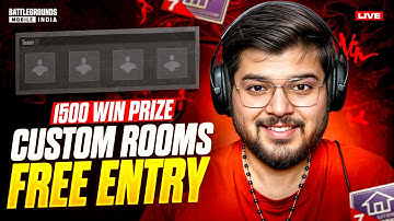 Bgmi Custom Room live🔥 Rp Giveaway🎉 Bgmi custom Room💀 Bgmi live custom rooms🌚 bgmi 4.1🚀 #bgmi #pubg
