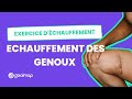 Exercice dveil musculaire au travail  genoux