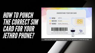 How to Remove the Correct Size of SIM Card From Jethro Phones
