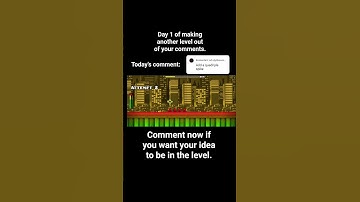 Day 1 of making another level out of your comments. #geometrydash #gd