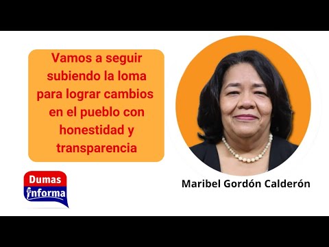 Maribel Gordón confía en lograr firmas para ser candidata presidencial por la libre postulación