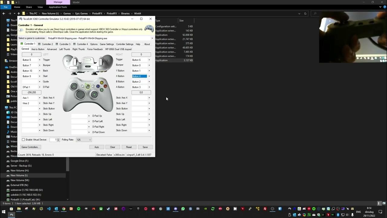 Make generic controllers work in epic games using xbox 360ce (no steam