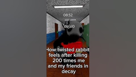 How twisted rabbit feels after killing me and my friends 200 times in decay #roblox #piggy #decay
