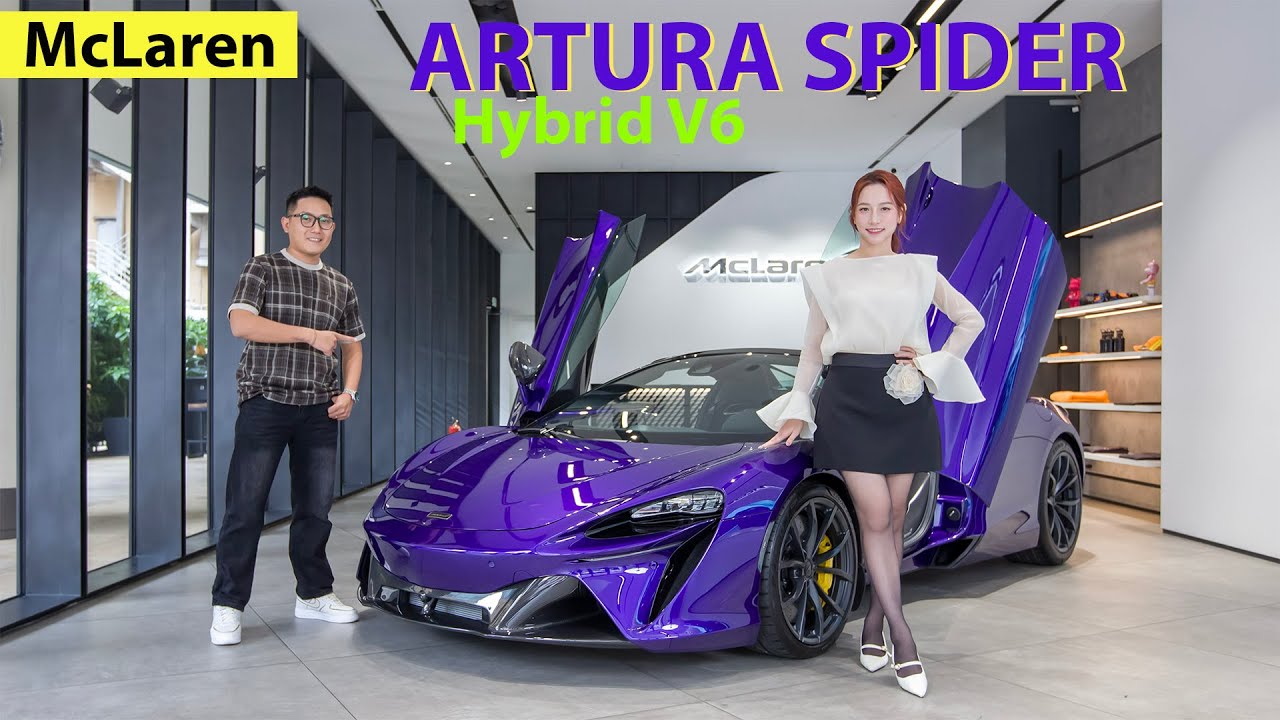 Siêu xe mui trần hybrid McLaren ARTURA SPIDER (17 tỷ) có gì hay để đấu Ferrari 296 GTS (23 tỷ)