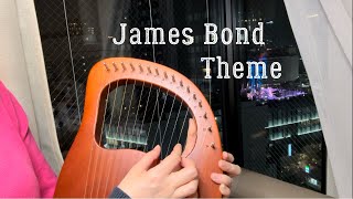 James Bond Theme - Lyre Harp Cover with Notes