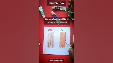 Drawing hack #29/ how to draw a wood texture in water color painting
