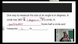 Geometry 1 4 Measuring Angles